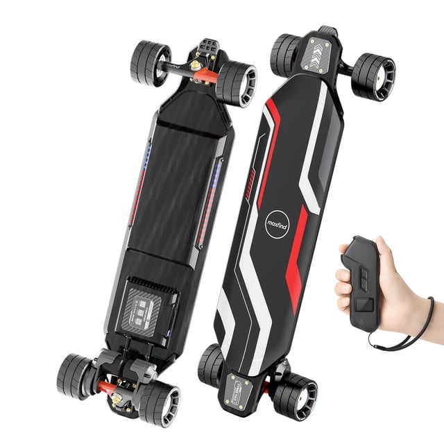 Maxfind Cyber Max 38" Electric Skateboard with Remote,34 Miles Range, 31 MphTop Speed, 3600 Dual Motor, Smart App Control,Electric Longboard for Teens, Adults & Beginners