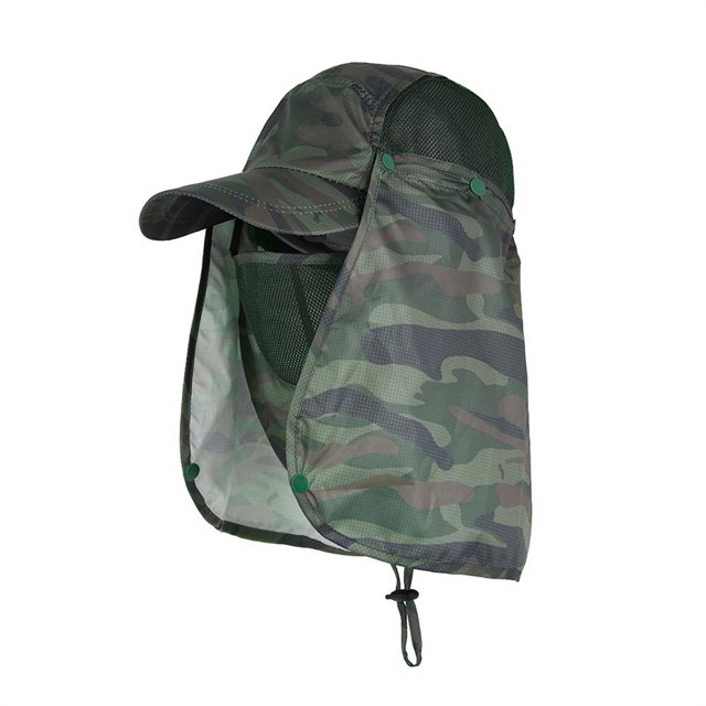 360° Outdoor UV Protection Sun Hat Visor Neck Cover Cap For Hiking Fishing