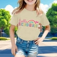 thumbnail image 1 of T-shirts Graphiques Tendance pour Filles Manches Courtes Décontractées pour Usage Quotidien et Activités Extérieures, 1 of 3