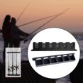 thumbnail image 2 of 6 Fentes Support de Canne à Pêche Support de Montage Vertical Support Vertical pour Porte de Garage Noir, 2 of 8