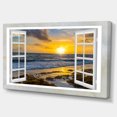 thumbnail image 3 of Design Art - Open Window to Bright Yellow Sunset, 3 of 4