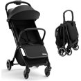 thumbnail image 1 of INFANS Lightweight Baby Stroller, One-Hand Gravity Fold, Compact Travel Stroller for Airplane with Aluminium Frame, Adjustable Backrest and Canopy, Foldable Infant Toddler Stroller, 1 of 9