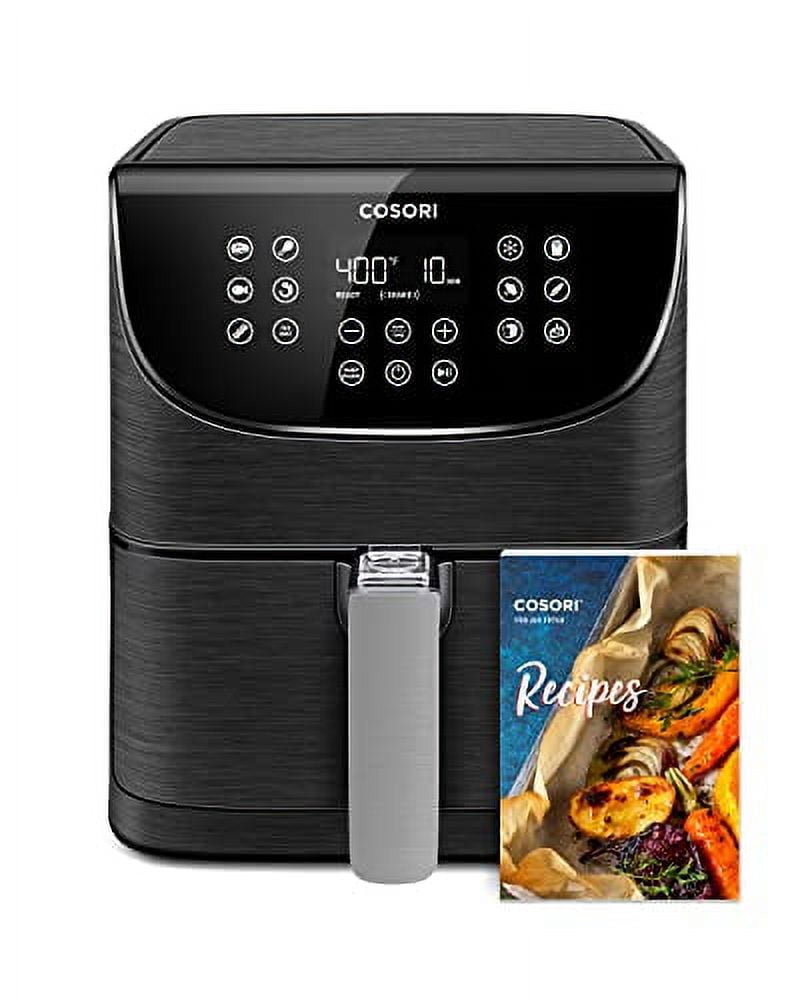 COSORI Pro Gen 2 Air Fryer 5.8QT, Upgraded Version with Stable Performance &amp; Sleek New Look, 13 One Touch Functions, 100 Paper &amp; 1100 Online Recipes, Dishwasher-Safe Detachable Squ