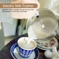 thumbnail image 4 of Intelligent Convenient Milk Frother, Reusable Egg Beater, For Home Drink Store Restaurant Cafe Shop White, 4 of 8