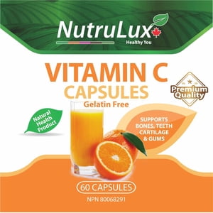 Vitamin C ( 500 mg Vitamin C ) Halal Gelatin Free Capsules