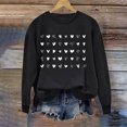 thumbnail image 1 of Meichang Chandails de la Saint-Valentin pour Femmes Sweat-Shirt Graphique Cœur d'Amour Col Rond Décontracté Manches Longues Cadeaux de la Saint-Valentin Pull Sweat-Shirts Liquidation de Printemps, 1 of 4