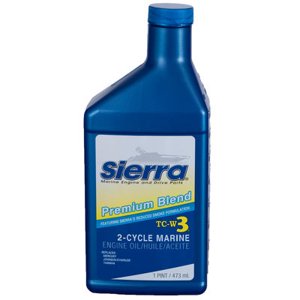 Sierra Marine Oil 18-9500-1 Marine Series; TC-W3; Premium Blend 2-Cycle Marine Engine Oil; 1 Pint Bottle; Single; NMMA Certified
