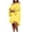 Yellow, variant on Junior Bridesmaid Dresses Off Shoulder Dress for Women A-Line Ruffle Sleeve Casual Plus Size Midi Pleated Sundress Flowy Dress S-219 Hot Pink-A M