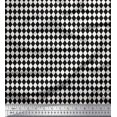 thumbnail image 1 of Soimoi Black Rayon Fabric Diamond Geometric Print Fabric by the Yard 42 Inch Wide, 1 of 5