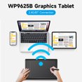 thumbnail image 3 of WP9625B Graphics Tablet Drawing Tablet 8192 Levels Pressure Sensitivity 5080LPI Resolution 230PPS Read Speed 2.4G/BT, 3 of 8