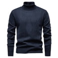 thumbnail image 1 of LIaqionyy Chandail pour Hommes Grande Taille Col Rond Tricot Manches Longues Hauts Chauds Automne Hiver Chandails, 1 of 4
