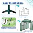 thumbnail image 3 of Plexalife Deluxe Walk-In Tunnel Greenhouse with Green Cover, 3 of 8