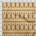 thumbnail image 3 of oneOone Soie Tabby Tissu Chevron & Tourbillon Ikat Tissu Imprimé 1 Yard 42 Inch Wide, 3 of 4
