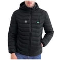 thumbnail image 2 of Yusimy Veste pour Homme en Molleton Uni à Fermeture Éclair Intégrale Doublure Sherpa Col Montant Manches Longues Décontractée Chaude, 2 of 7