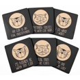 thumbnail image 1 of Inkdotpot Set of 6 Drink Coasters Easy Clean 4-inch SquareCoastersCork Base-Reusable- Cat Quotes, 1 of 8