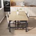 thumbnail image 1 of EastVita 71" Rectangular Dining Table for 6-10 - Farmhouse Kitchen Table, Wood, 1 of 5