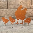 thumbnail image 2 of Bgsha Ensemble de 4 Piquets Rustiques pour Poulet pour Décoration de Parterre de Fleurs de Jardin, 2 of 10