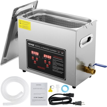 VEVOR Ultrasonic Cleaner with Digital Timer & Heater, Professional Ultra Sonic Jewelry Cleaner, Stainless Steel Heated Cleaning Machine