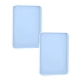 thumbnail image 1 of Oleegame 2PC Picnic Trays For Food Multi Use Large Capacity Serving Tray Plastic Practical Food Grade Storage Tray For Home Anti Deformed Shockproof A Blue, 1 of 3