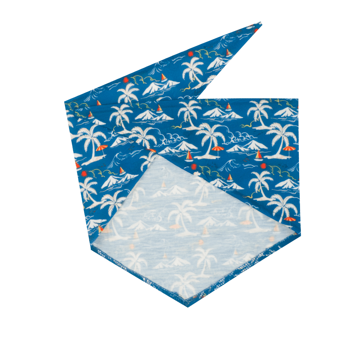 Bandana pour chien One Paw, imprimé surf, léger, plusieurs tailles, bleu
