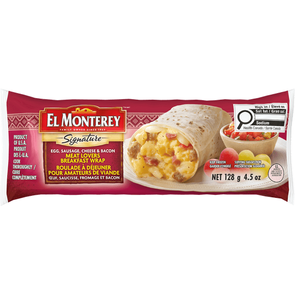 EL MONTEREY ROULADE A DEJEUNER POUR AMATEURS DE VIANE OEUF, SAUCISSE, FROMAGE ET BACON ROULADE OEUF, SAUCISSE, FROMAGE ET BACON