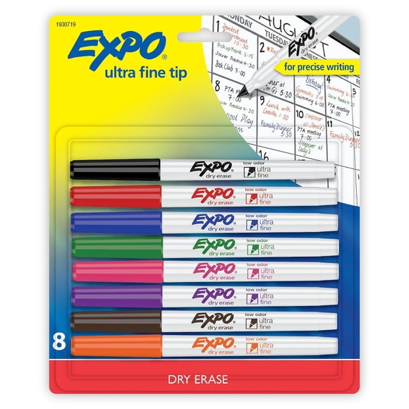 EXPO Dry Erase Markers Ultra Fine Tip 8ct - Multicolor Ink