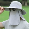 thumbnail image 3 of Maytalsory Waterproof Face Covering Sun Hat For Outdoor Activities Adjustable Hood navy blue, 3 of 6