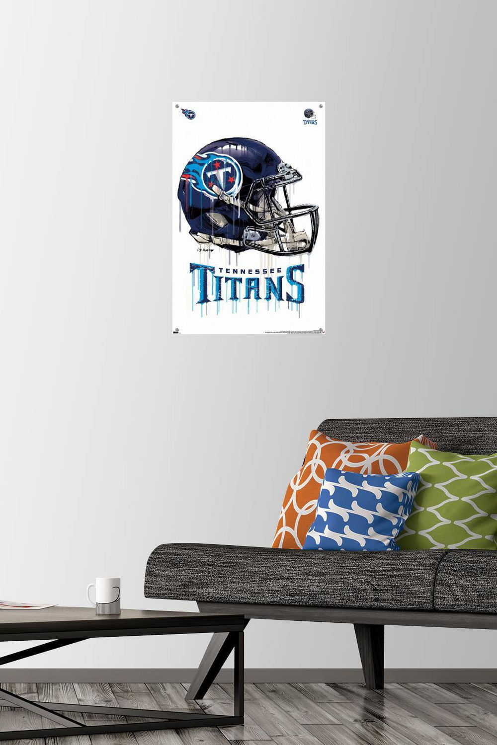 NFL Tennessee Titans - Drip Helmet 20 Wall Poster