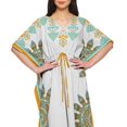 thumbnail image 4 of Moomaya Caftan pour Femmes Grande Taille Tenue d'Été Sortie de Plage Kimono Robe Caftan, 4 of 6