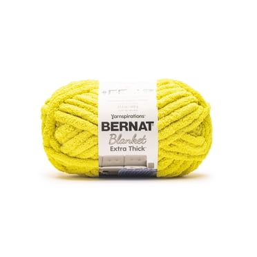Bernat® Blanket Extra Thick™ #7 Fil de polyester géant, citronnelle 21,2 oz/600 g 72 yards