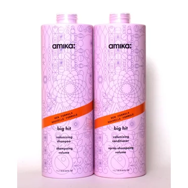 Amika Big Hit Volumizing Shampoo + Conditioner 1000mL Duo