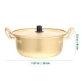 thumbnail image 3 of 1 Set Hot-pot Pot Double Handle Pot Noodle Cooking Pot Aluminum Wok with Spoon, 3 of 8