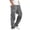 Dark Gray, variant on Pants for Men Solid Casual Multiple Pockets Outdoor Straight Type Fitness Pants Cargo Pants Trousers