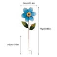 thumbnail image 3 of Outdoor Garden Courtyard Iron Art Sunflower Rotary Windmill, 3 of 11