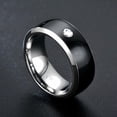 thumbnail image 1 of Weiqiqre Nfc Mobile Phone Smart Ring Stainless Steel Ring Wireless Radio Frequency Communication Water Resistance Jewelry, 1 of 3