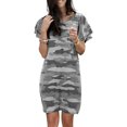 thumbnail image 1 of Robe Décontractée Bohème Hawaïenne pour Femmes Été Manches Courtes Soirée Robe Chemise Ample Kaftan Longue, 1 of 3