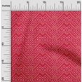 thumbnail image 1 of oneOone Silk Tabby Red Fabric Geometric Bandhani Craft Projects Decor Fabric Printed By The Yard 42 Inch Wide, 1 of 4