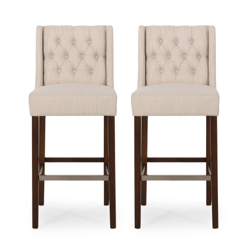 Tabourets de bar Noble House, hauteur 76 cm (lot de 2), siège en tissu haute densité