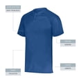 thumbnail image 3 of Augusta sportswear Boy's Attain Wicking Two Button Baseball Jersey, 3 of 5
