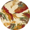 thumbnail image 1 of Ahgly Company Tapis d'Intérieur Ronds Abstraits Jaunes Abstraits pour Aire, 6 Pieds Rond, 1 of 6