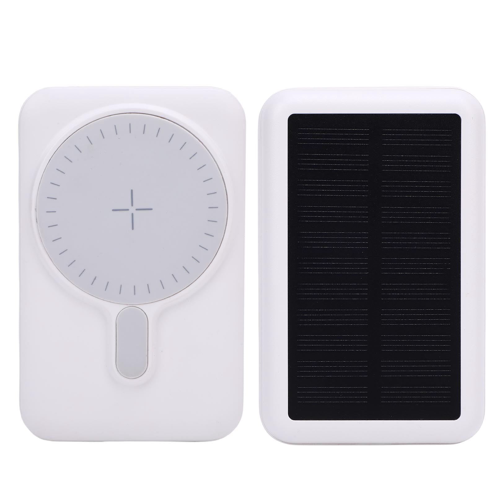 Solar Power Bank, Wireless Portable Charger Monocrystalline Silicon  for Camping