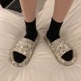 thumbnail image 4 of Cloud Slides for Women Cute Cartoon Print Shower Slippers Comfort Quick Drying Bath Sandals Soft Platform Sandals, 4 of 4