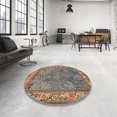 thumbnail image 3 of Ahgly Company Indoor Rectangle Traditional Dark Sienna Brown Animal Area Rugs, 2' x 5', 3 of 6
