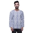 thumbnail image 1 of Atasi Printed Keyhole Nack Short Kurta Men ShirtWith Long Sleeves For Men, 1 of 1