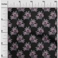 thumbnail image 1 of oneOone Georgette Viscose Fabric Leaves & Floral Block Print Fabric By Yard 42 Inch Wide, 1 of 5