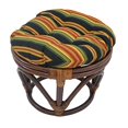 thumbnail image 2 of 18-inch Round Spun Polyester Tufted Footstool Cushion, 2 of 4