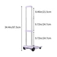 thumbnail image 3 of Hxlamzoo Portable Folding 4-Wheel Trolley Cart - Shock Absorption & High-Strength Material for Travel, Outdoor & Airport Use - Lightweight, Durable with Multi-Color Options, 3 of 6