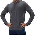 thumbnail image 4 of Handshe Summer Print Hooded Sun Jacket, Lightweight Breathable UPF Sun Protection Long Sleeve with Thumb Holes, Hiking Running Outdoor Wear Rash Guard,Plus Size, 4 of 4