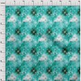 thumbnail image 3 of oneOone Georgette Viscose Turquoise Green Fabric Abstracts Sewing Material Print Fabric By The Yard 42 Inch Wide, 3 of 4