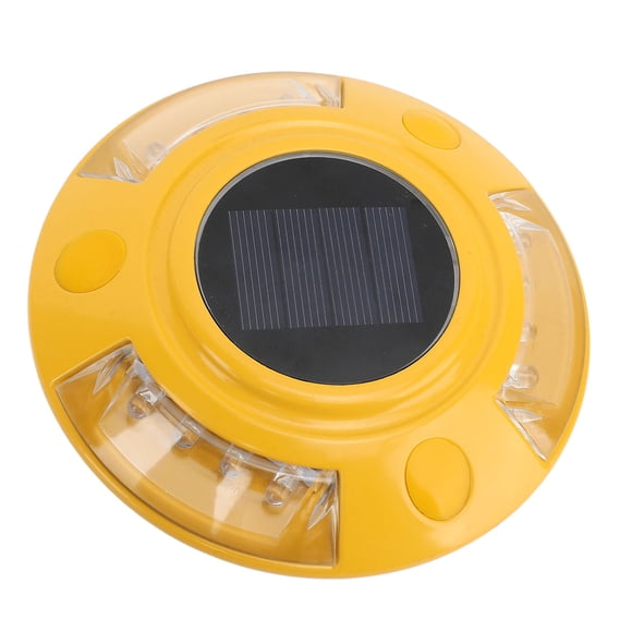 Lampe Solaire de Quai, Marqueur d'Allée, Guirlandes Lumineuses de Route, IP68, Étanche, Allumage Automatique, Capteur, Avertissement, Sentier, Trottoir, Marche, pour Divers Environnements Extérieurs